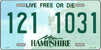 NH license plate 1211031