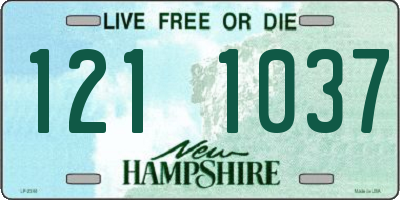NH license plate 1211037