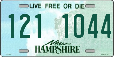 NH license plate 1211044