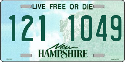 NH license plate 1211049