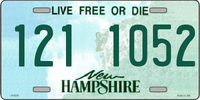 NH license plate 1211052