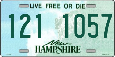 NH license plate 1211057
