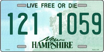 NH license plate 1211059
