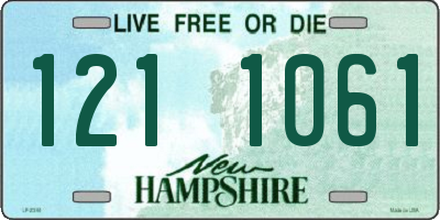 NH license plate 1211061