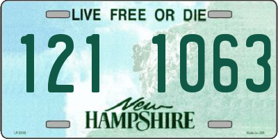 NH license plate 1211063