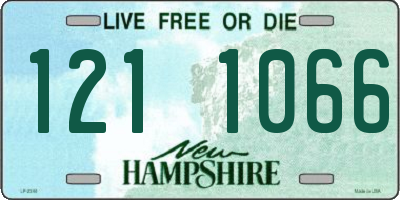 NH license plate 1211066