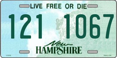 NH license plate 1211067