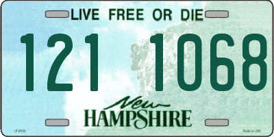 NH license plate 1211068