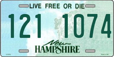 NH license plate 1211074