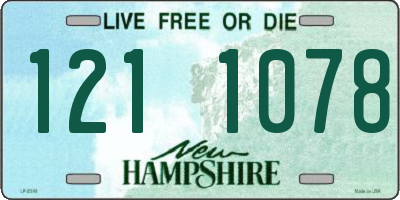 NH license plate 1211078