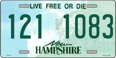 NH license plate 1211083