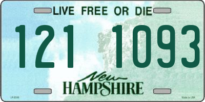NH license plate 1211093
