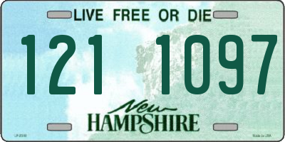 NH license plate 1211097