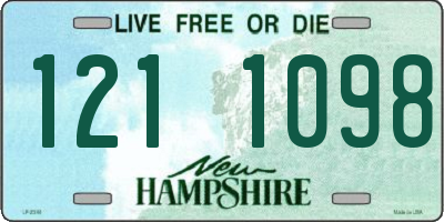 NH license plate 1211098
