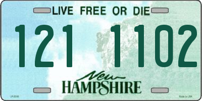 NH license plate 1211102