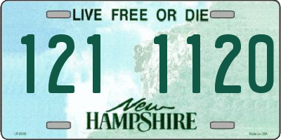 NH license plate 1211120
