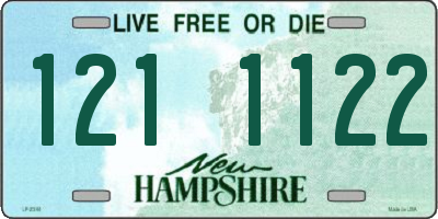 NH license plate 1211122