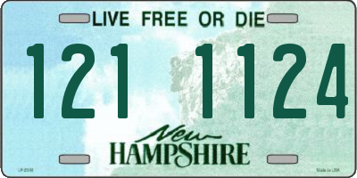 NH license plate 1211124