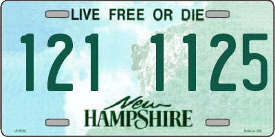 NH license plate 1211125