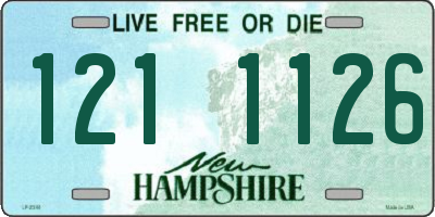 NH license plate 1211126
