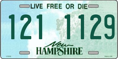 NH license plate 1211129