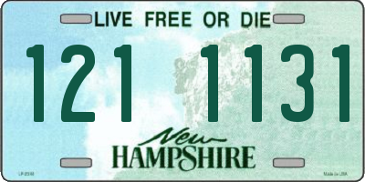 NH license plate 1211131