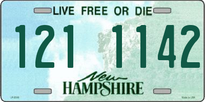 NH license plate 1211142