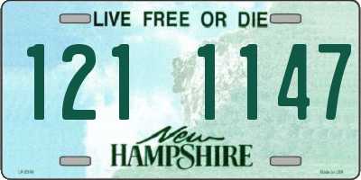 NH license plate 1211147