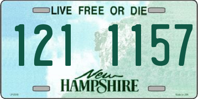 NH license plate 1211157