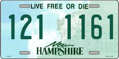 NH license plate 1211161
