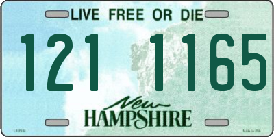 NH license plate 1211165