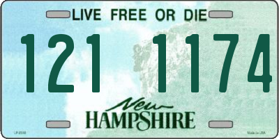 NH license plate 1211174