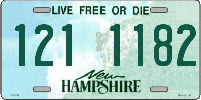 NH license plate 1211182