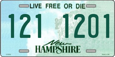NH license plate 1211201