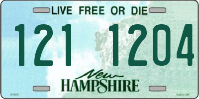 NH license plate 1211204