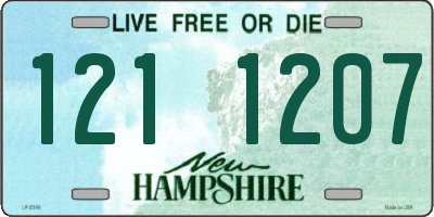 NH license plate 1211207