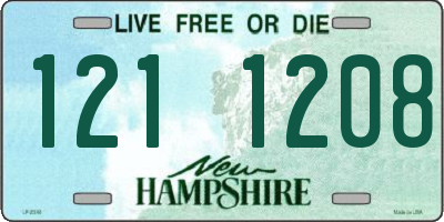 NH license plate 1211208