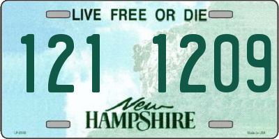 NH license plate 1211209