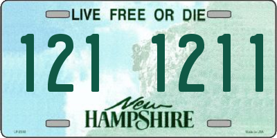 NH license plate 1211211