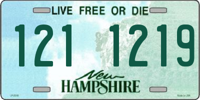 NH license plate 1211219