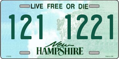 NH license plate 1211221