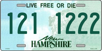 NH license plate 1211222