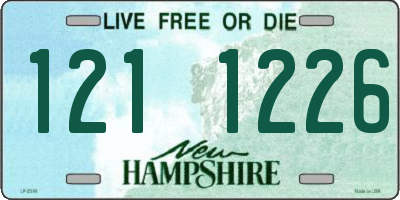 NH license plate 1211226
