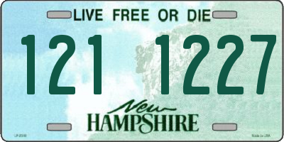 NH license plate 1211227