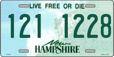 NH license plate 1211228