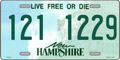 NH license plate 1211229