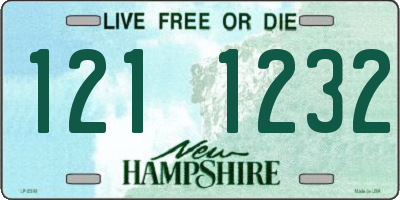 NH license plate 1211232