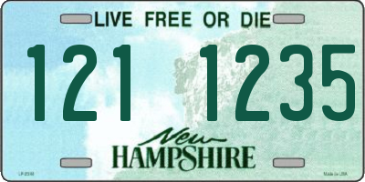 NH license plate 1211235