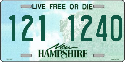 NH license plate 1211240