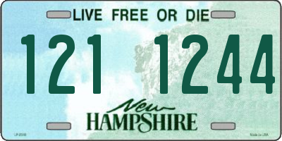 NH license plate 1211244